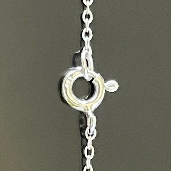 Sterling Silver Chain Necklace 16' - 17" - Picture 2 of 6